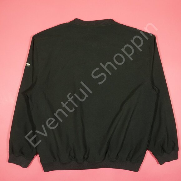 Ashworth Georgia Bulldogs Pullover Mens L Black Golf Shell Jacket Crewneck - Picture 3 of 7